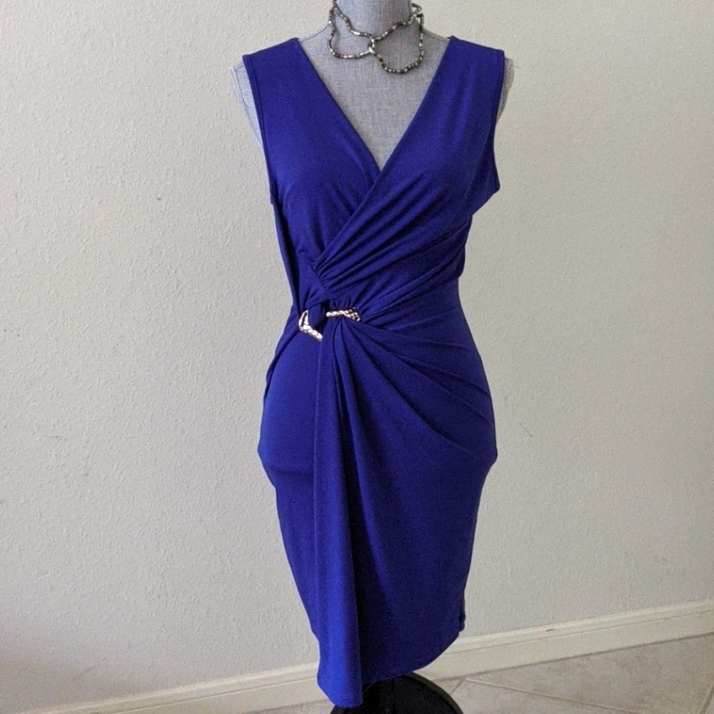 Agaci royal blue dress